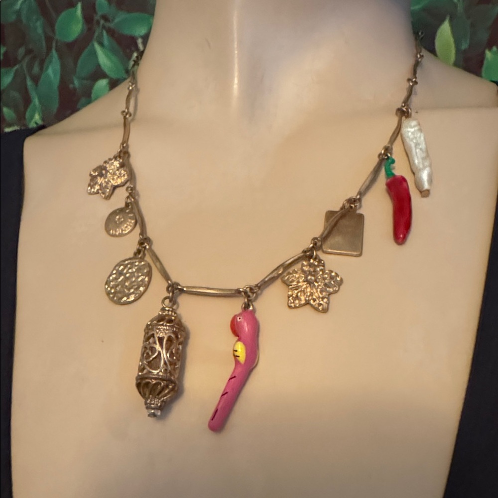 Zara Hot Pepper Charm Necklace - Picture 3 of 16